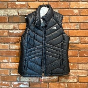The North Face puffer vest in black